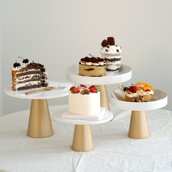 Ins Style Cake Tray Nordic Style Photo Prop Tray Wedding Dessert Table Cake Stand Tall Jewelry Tray - Image 4