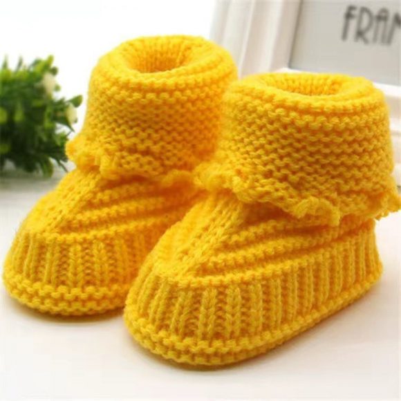Male and female Babies Handmade Knitted Wool Soft Bottom Babies - Image 4