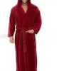 Warm Men's Plus Size Thick Hooded Long Sleeve Nightgown - Image 2