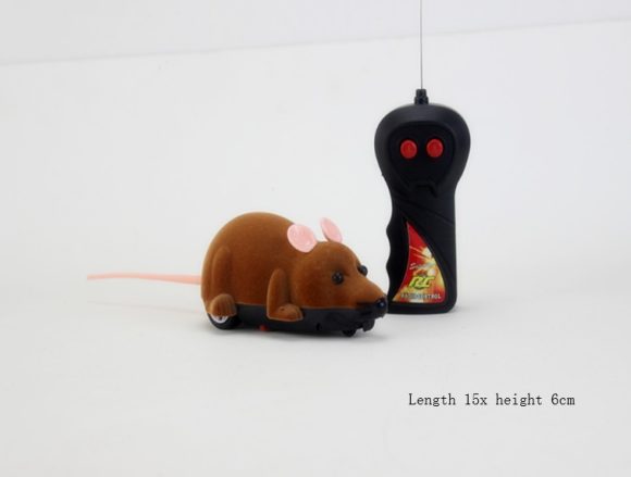 New flocking electric remote control simulation funny cat mouse color box packaging cat toy pet supplies self-contained battery - Image 9