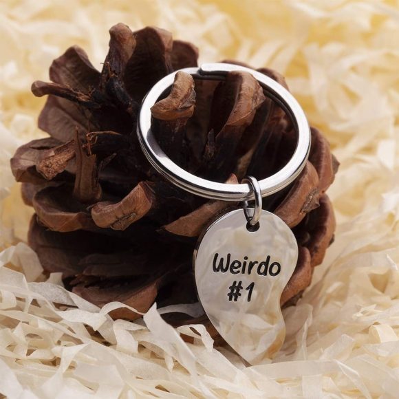 Love Stainless Steel Lettering Keychain Pendant Friend Couple - Image 4