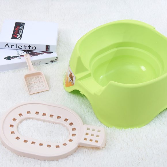 Spillproof Cat Litter Pan Semi-enclosed Oversize  Cat Toilet - Image 3