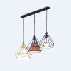 Wrought iron color diamond chandelier - Image 9
