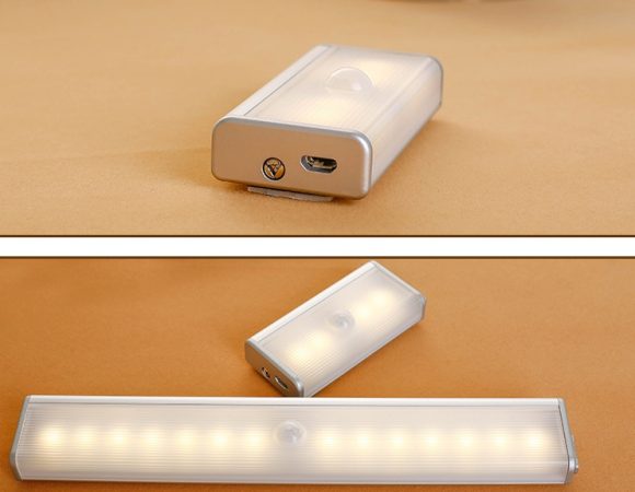 Led body sensor light home wireless charging induction night light wardrobe light - Image 2