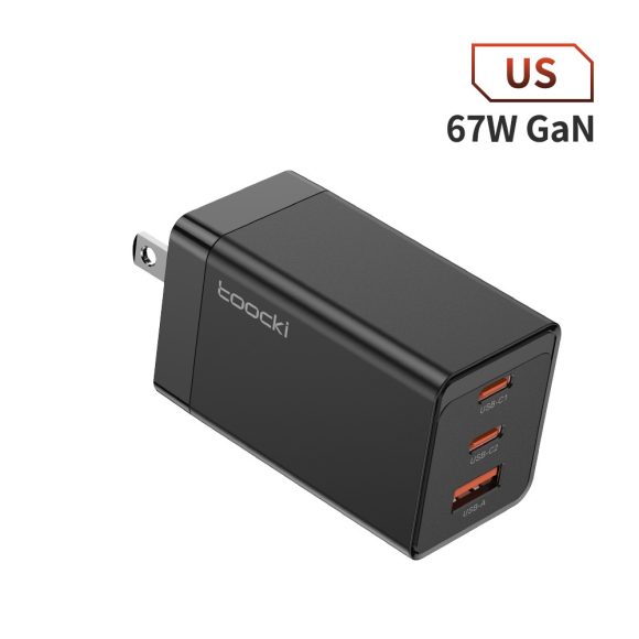 67W Pole Charger Gallium Nitride Three-port Fast Charging Charger - Image 8