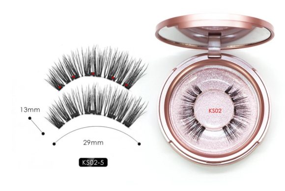 Natural Long Lasting Magnetic Liquid Eyeliner & Magnetic False Eyelashes & Tweezer Set Make up Set - Image 7