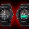 Time beauty personality solar watch fashion electronic double display waterproof outdoor sports men's watch student watch - Image 4