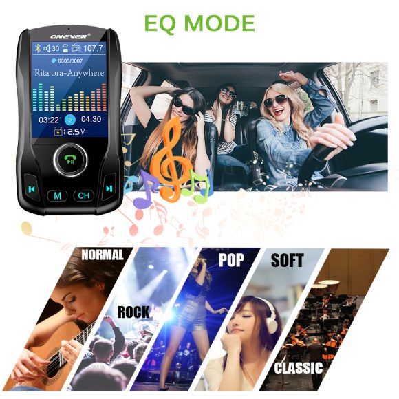 Compatible with Apple , Card car FM transmitter Bluetooth hands-free color screen - Image 8