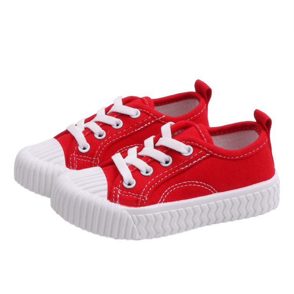 Autumn Korean Style Children's Candy-colored Canvas Shoes - Image 2