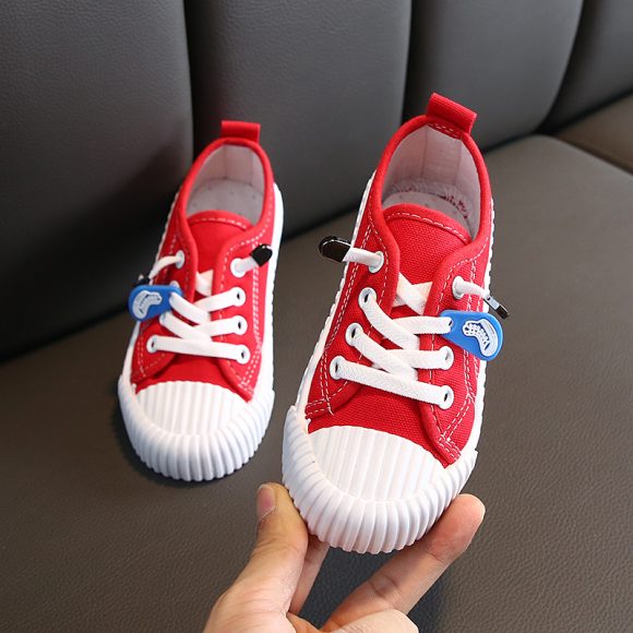 Autumn Korean Style Children's Candy-colored Canvas Shoes - Image 5