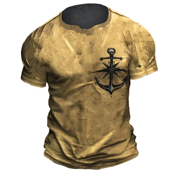 Men's Casual Loose Short Sleeves T-shirt Round Neck - Image 5