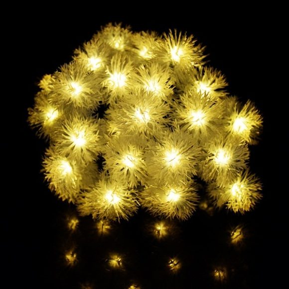 Guirlande Boule Solaires de Neige Jaune - Image 4