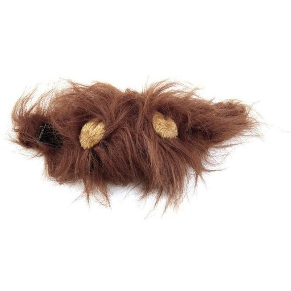 Funny Pet Hat For Small Dogs Cats Hat Emulation Lion Hair Mane Ears Head Cap Scarf Pet Halloween Festival Costume - Image 10