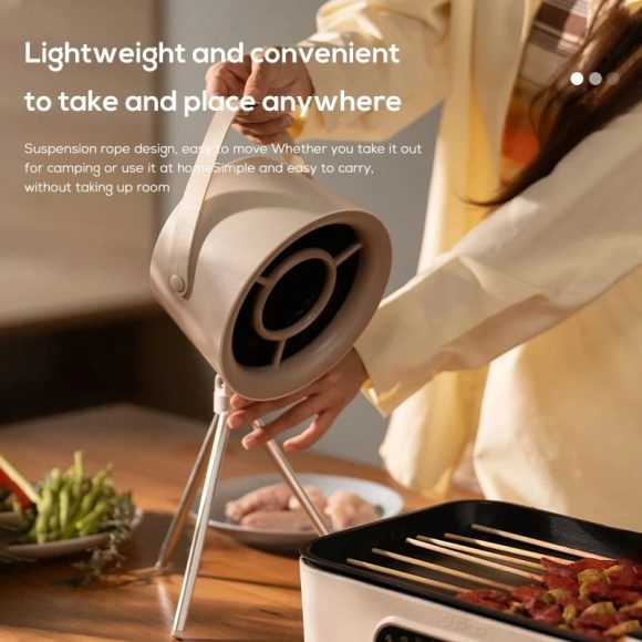 2024 New Portable Desktop Exhaust Fan Small Kitchen Hood Extractor Barbecue USB Charging Desktop Range Hoods Mini Suction Cooker Hood Kitchen Gadgets - Image 3