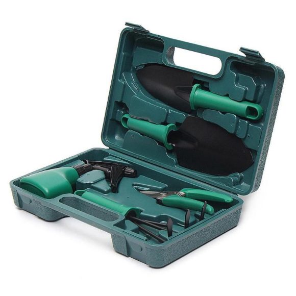 Camouflage Garden Tool Set Grafting Pruning Shovel Rake Stainless Steel Scissor Pruning Shears Spray Bottle Garden Tools Kit - Image 3