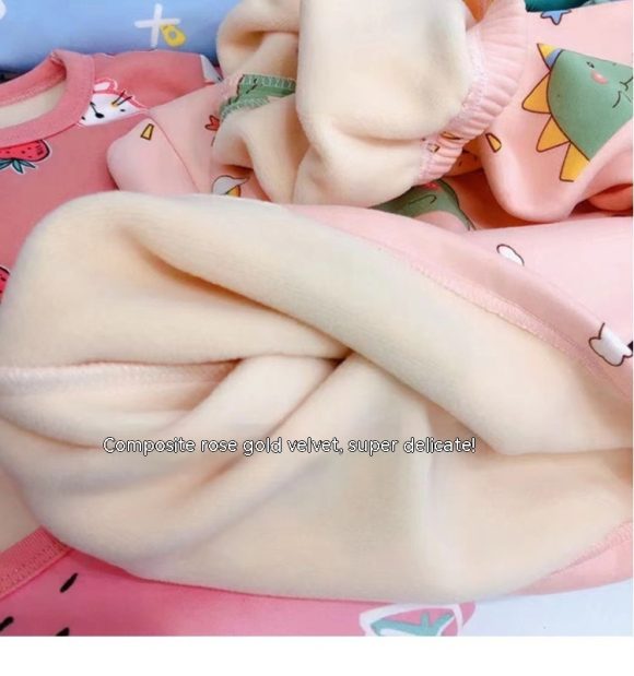 Children's Thermal Underwear Suit Fleece-lined Thickened - Image 6
