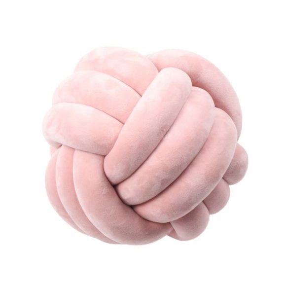 Knotted Plush Ball Design Round Throw Pillow - Image 4