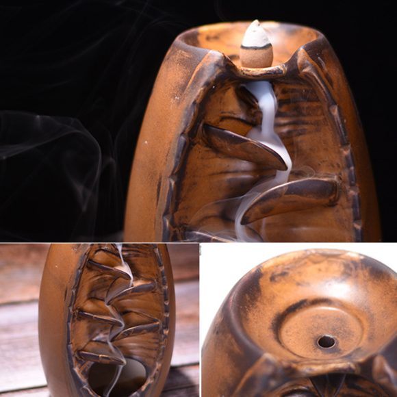 Multi-layers Ceramic Back flow Incense Burner - Image 6