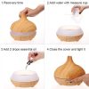 Creative Home Appliance Full Wood Grain Remote Control Aromatherapy Lamp - Image 10
