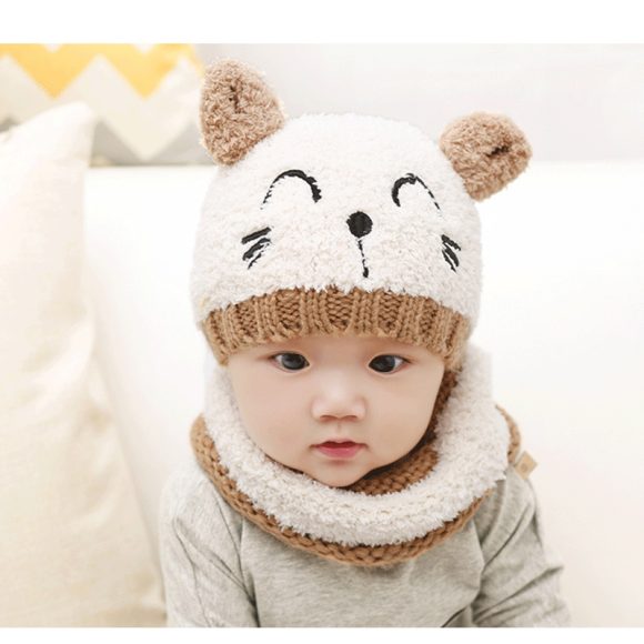 Wool scarf baby hat - Image 8