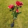 Solar rose lamp 3LED plug in the sun nen light garden garden light lawn light
