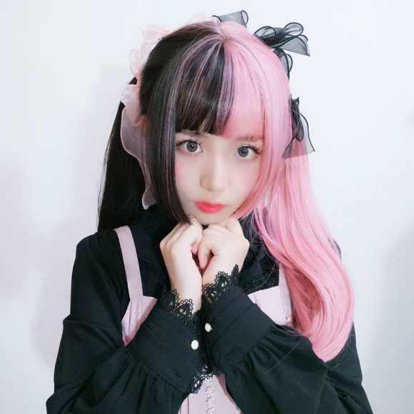 Anime Cosplay Wig Female Long Straight Hair - Image 3