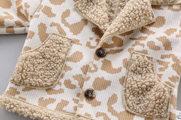 Boys and girls foreign style fur coat warm jacket - Image 5