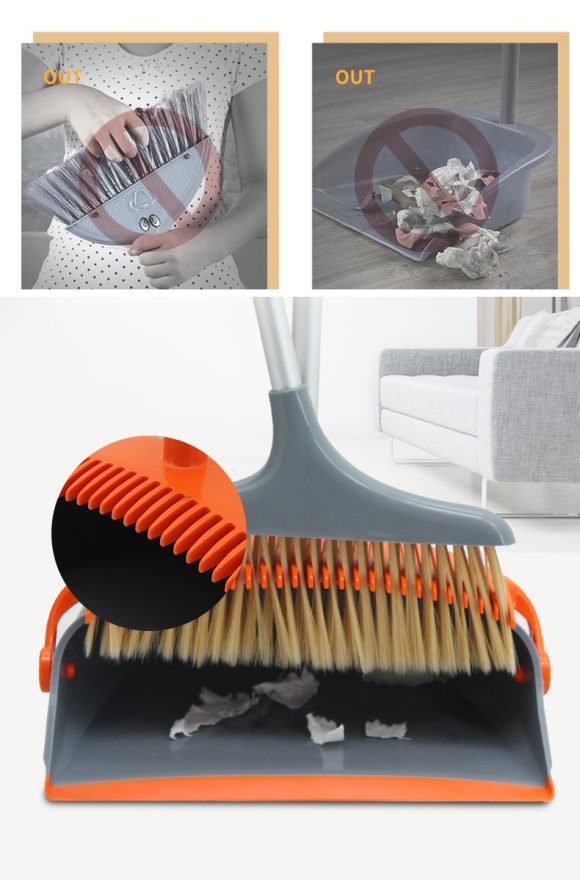 East New Fashion Luxury Broom Dustpan Combination Set Foldable Cleaning Tools House Helper - Image 6