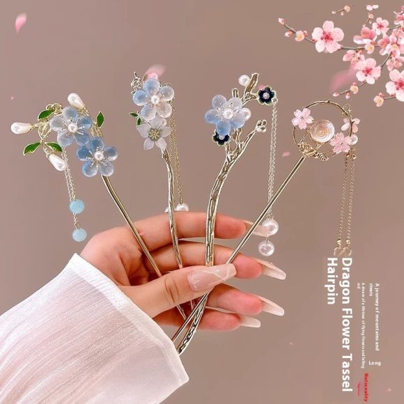 Hairpin Han Chinese Clothing Hair Clasp Updo Hair Accessories - Image 9