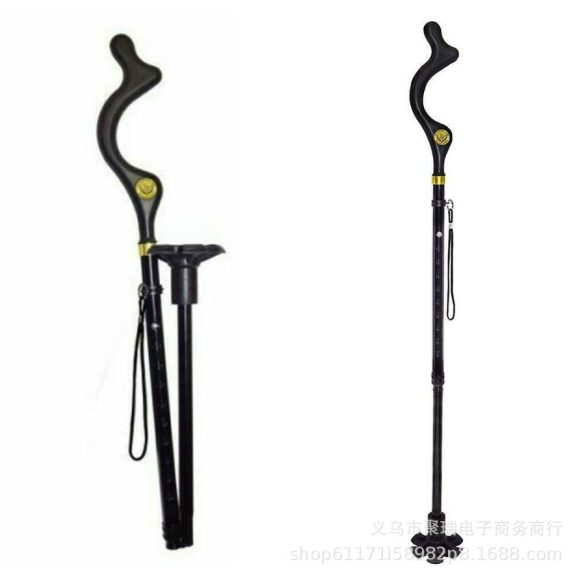 Telescopic Stick Stool Folding Handle Walking Stick - Image 7