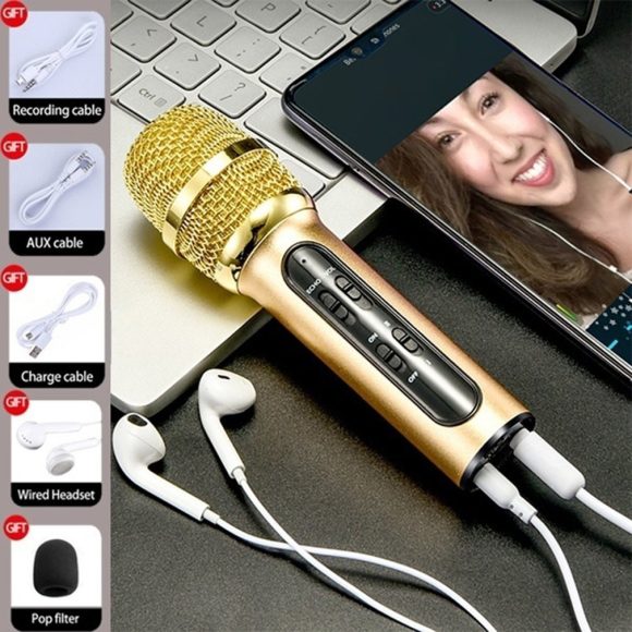 Phone K song condenser sound card microphone - Image 2