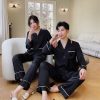 Couple Pajamas Lapel Cardigan Long Sleeves - Image 3