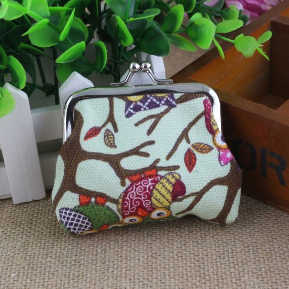 Korean lovely small zero purse lady canvas owl cartoon children coin bag Yiwu small purse wholesale - Image 5