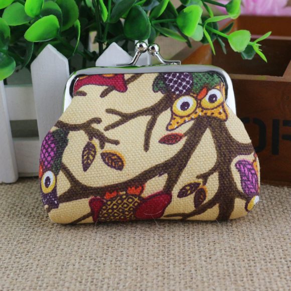 Korean lovely small zero purse lady canvas owl cartoon children coin bag Yiwu small purse wholesale - Image 8