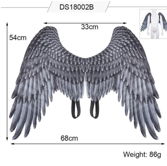 Halloween 3D Angel Wings Mardi Gras Theme Party Cosplay Wings - Image 3