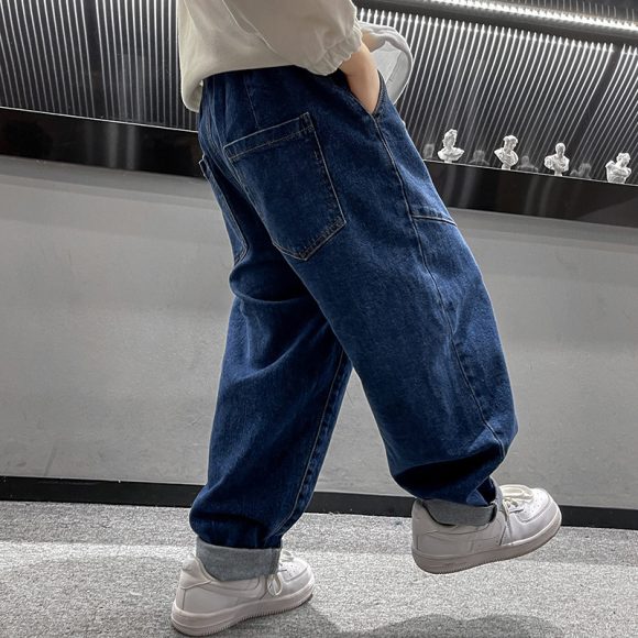 Boys Autumn Jeans Children's Clothing Casual Spring And Autumn Handsome Trousers - Image 5