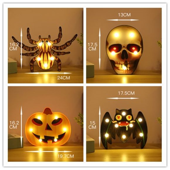 Halloween Lights Decoration LED Light Pumpkin Spider Bat Skull Outdoor Decorative Modeling Room Lights Decor Helloween Party - Image 8