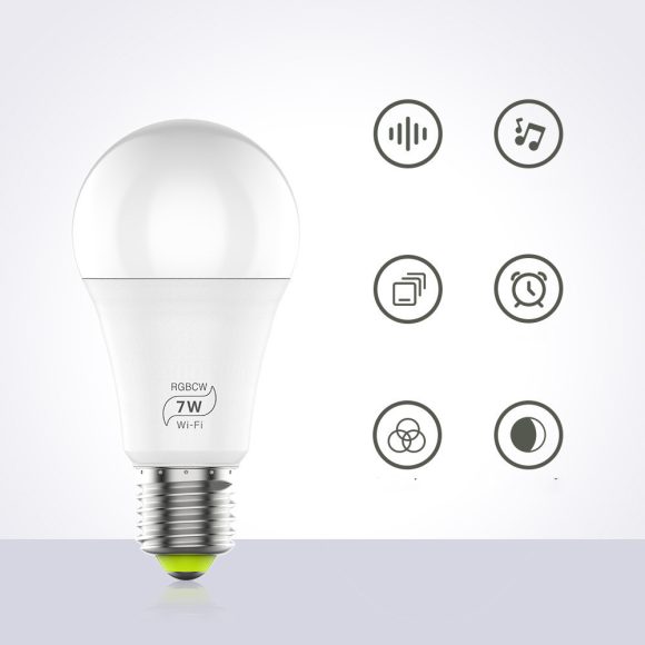 LED Smart Wifi Bulb Supports Alexa And Googleled Voice Control Colorful Lights - Image 6