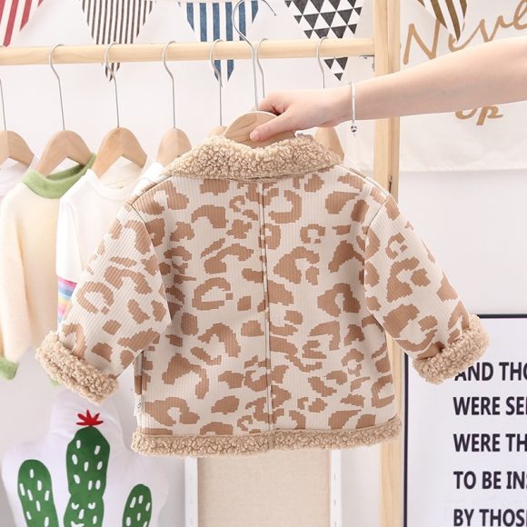 Boys and girls foreign style fur coat warm jacket - Image 8