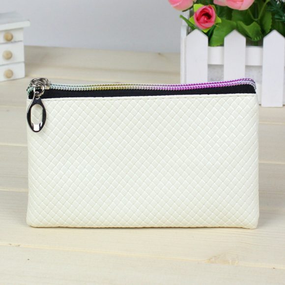 Women's Creative Zero Purse 10 Yuan Store Pu Zipper Pocket Pocket Candy Color Mini Coin Bag Handbag - Image 2