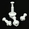4pcs Plum Flower Plunger Cutter Sugarcraft Fondant Cake Decorating DIY Tool - Image 2