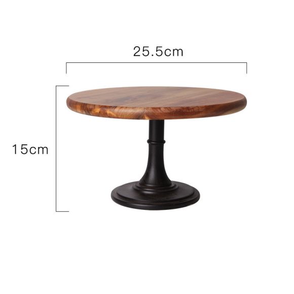 Solid wood tray dessert cake stand - Image 4