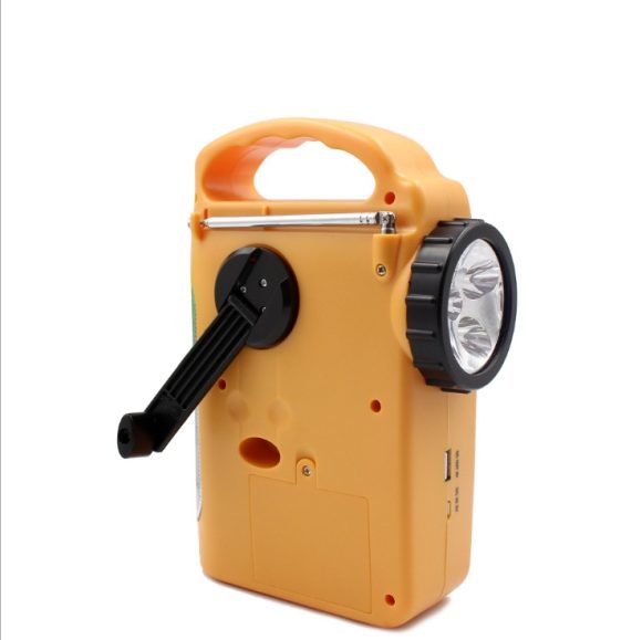 Hand-cranked radio emergency light - Image 4