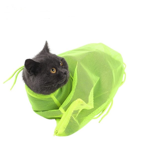 Pet Soft Cat Grooming Bag Adjustable Multifunctional Polyester Cat Washing Shower Mesh Bags Pet Nail Trimming Bags - Image 9