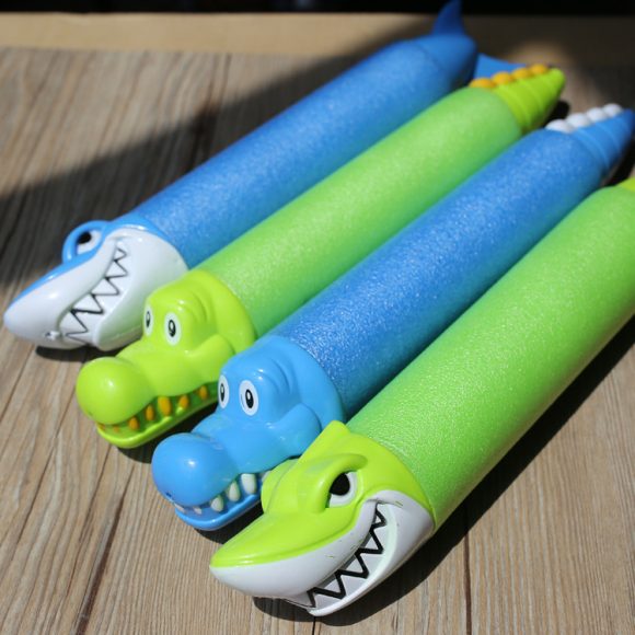 33cm Summer Water Gun Toys Pistol Blaster Shooter Outdoor Swimming Pools Cartoon Shark - Image 3
