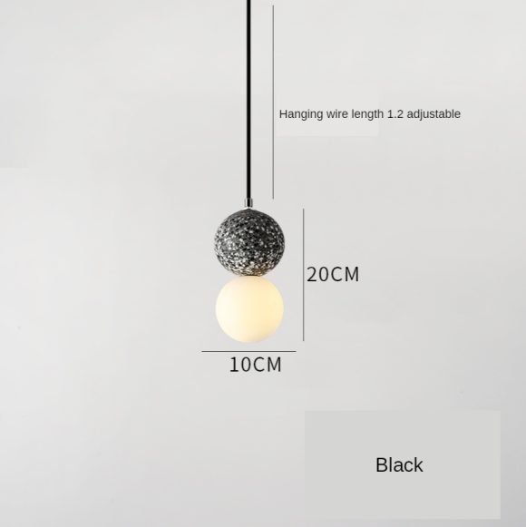 Nordic Ins Modern Cement Terrazzo Small Chandelier Restaurant Bar - Image 7