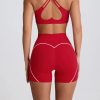 Peach Hip High Waist Running Training Shorts Hip Lifting Nude Feel - Image 5
