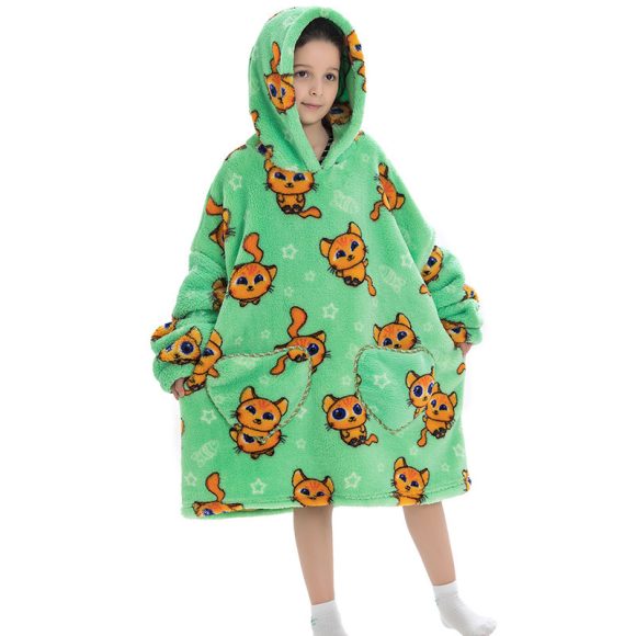 Oversized Thermal Sweatshirt Lazy Sweatshirt Kids - Image 10