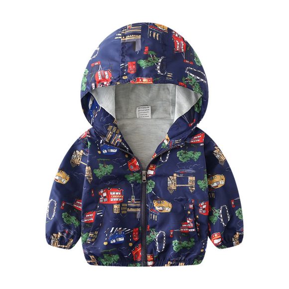Boys And Children's Jackets Airplane Printed Baby Windbreaker Jackets - Image 6
