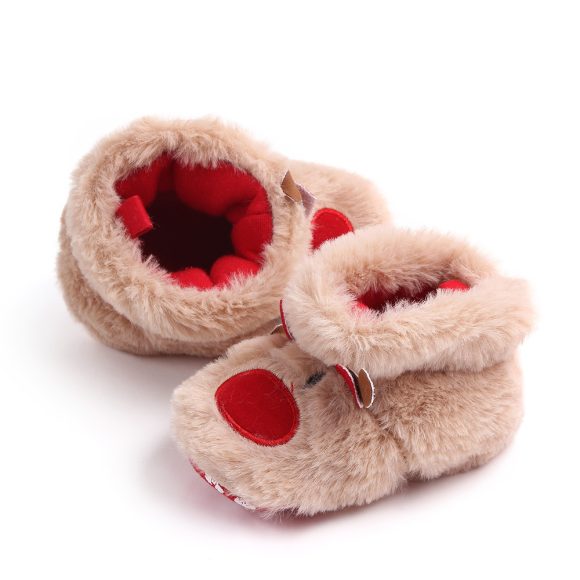 Winter Baby Girls Boys Keep Warm Shoes Muply Christmas Elk First Walkers Anti-slip Newborn Toddler Infant Girl Footwear Shoes - Image 2